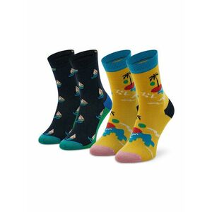 Happy Socks 2 pár hosszú szárú unisex zokni KIIT02-6500 Színes kép