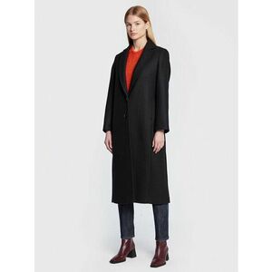 Sisley Gyapjú kabát 2RATLN01U Fekete Regular Fit kép