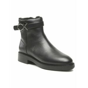 Calvin Klein Bokacsizma Rubber Sole Ankle Boot Hw Wl-Lth HW0HW01257 Fekete kép
