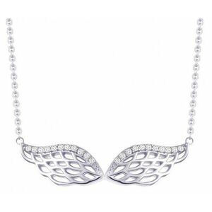 Preciosa Preciosa Ezüst nyaklánc cirkónium kövekkel Angel Wings 5217 00 kép