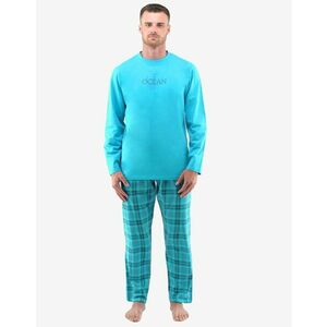 Trendi türkizkék hosszú pizsama szett Ocean kép