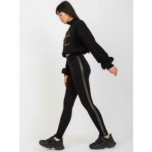 Női leggings JESLYN applikációval, fekete színű kép