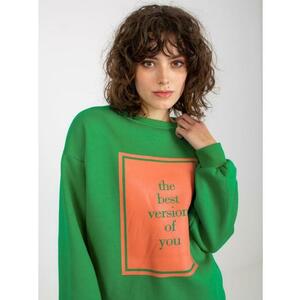 Női nyomtatott pulóver MARILENA zöld kép