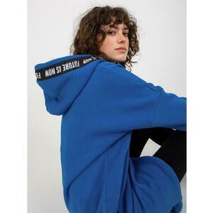 Női túlméretezett kapucnis pulóver RAINA sötétkék kép