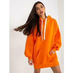 Női kapucnis pulóver KINA narancssárga kép