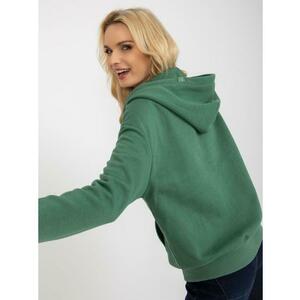 Világoszöld női kapucnis pulóver kép