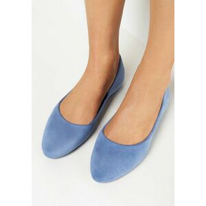 Kék Balerina lapossarkú cipő kép