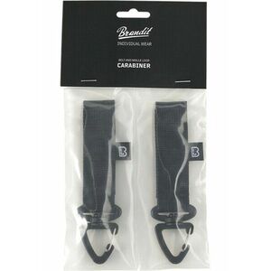 Brandit Belt and Molle Loop Carabiner 2 Pack black kép