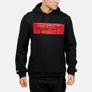 Mitchell & Ness sweatshirt Branded M&N Box Logo Hoody black/red kép