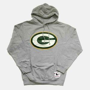 Mitchell & Ness sweatshirt Green Bay Packers NFL Team Logo Hoody grey kép