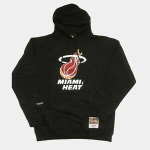 Mitchell & Ness sweatshirt Miami Heat NBA Team Logo Hoody black kép