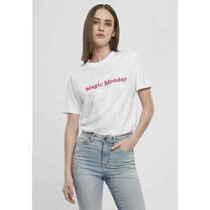 Mr. Tee Ladies Magic Monday Slogan Tee white kép