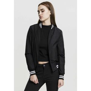 Urban Classics Ladies Nylon College Jacket black kép