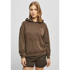 Urban Classics Ladies Small Embroidery Terry Hoody brown kép