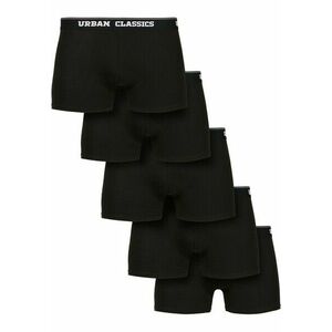 Urban Classics Organic Boxer Shorts 5-Pack blk+blk+blk+blk+blk kép