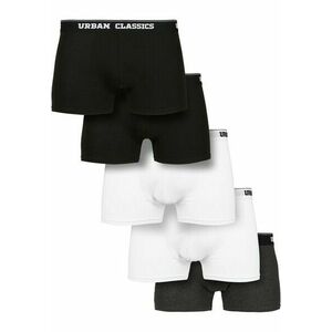 Urban Classics Organic Boxer Shorts 5-Pack blk+blk+wht+wht+cha kép