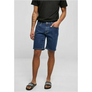 Urban Classics Relaxed Fit Jeans Shorts mid indigo washed kép