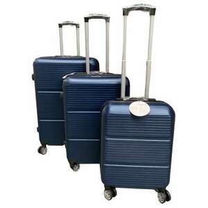 3 db-os bőrönd szett - kék kép