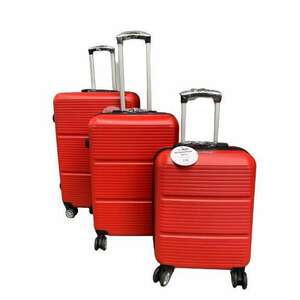 3 db-os bőrönd szett - piros kép