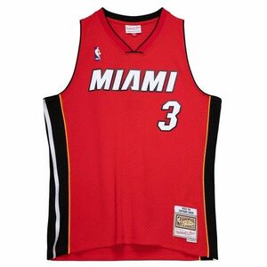 Mitchell & Ness Miami Heat #3 Dwayne Wade Swingman Jersey red kép