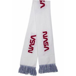 Mr. Tee NASA Scarf Knitted wht/blue/red kép