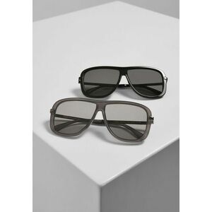 Urban Classics Sunglasses Milos 2-Pack black/black+grey/grey kép
