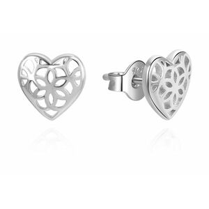 Beneto Beneto Ezüst szív alakú fülbevaló AGUP3348 kép