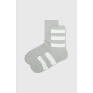 2 PACK Fluffy Stripe zokni kép