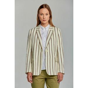 ZAKÓ GANT D2. STRIPE LINEN STRAIGHT BLAZER fehér 38 kép