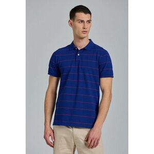 PÓLÓ GANT D2. NARROW STRIPE SS PIQUE kék XL kép