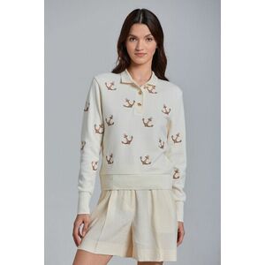 PÓLÓ GANT D1. ANCHORS EMBROIDERY RUGGER fehér L kép