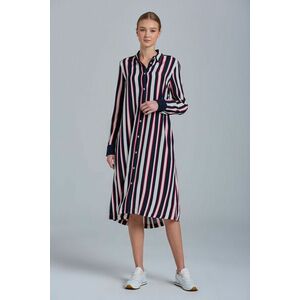 RUHA GANT D1. MULTISTRIPE A-LINE SHIRT DRESS kék 44 kép