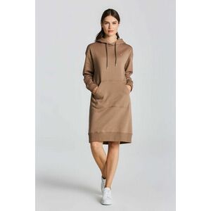 RUHA GANT ICON G ESSENTIAL HOODIE DRESS barna XXL kép