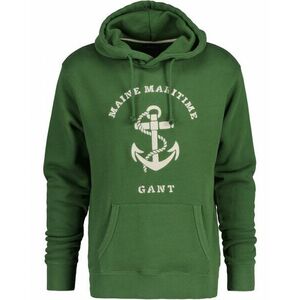 MELEGÍTŐ FELSŐ GANT D2. MARITIME HOODIE zöld XXL kép