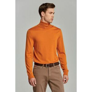 Férfi garbó pulóver narancssárga kép