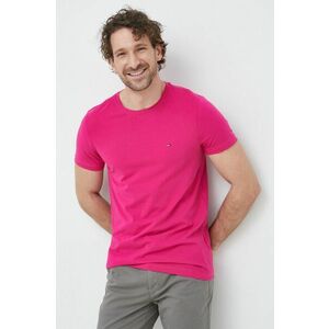 Tommy Hilfiger t-shirt rózsaszín, férfi, sima kép