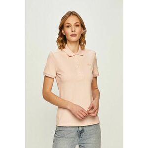 Lacoste t-shirt női, galléros, rózsaszín kép