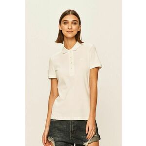 Lacoste t-shirt női, galléros, fehér kép