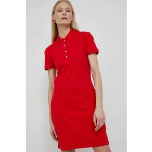 Lacoste ruha piros, mini, egyenes kép
