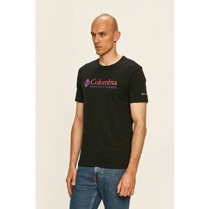 Columbia t-shirt fekete, férfi, nyomott mintás kép