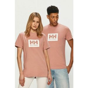 Helly Hansen pamut póló rózsaszín, nyomott mintás kép