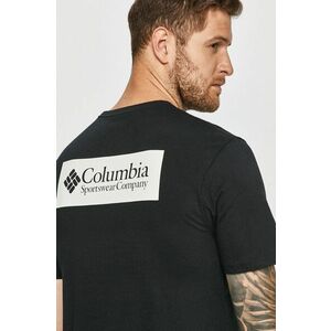Columbia pamut póló fekete, nyomott mintás kép