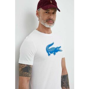 Lacoste t-shirt fehér, férfi, nyomott mintás kép