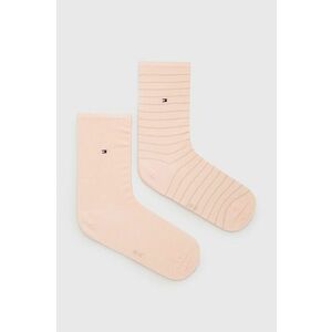 Tommy Hilfiger zokni (2 pár) rózsaszín, női kép