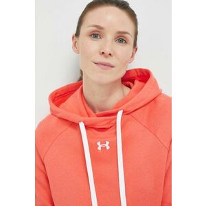 Under Armour felső narancssárga, női, sima, kapucnis kép