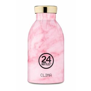 24bottles - Termosz Clima Pink Marble 330ml kép