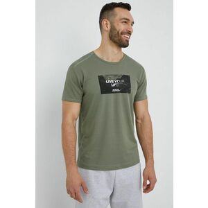 CMP sportos póló zöld, nyomott mintás kép