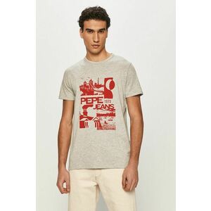 Pepe Jeans t-shirt szürke, nyomott mintás kép