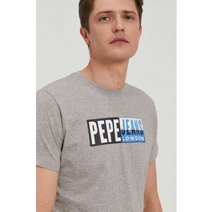 Pepe Jeans t-shirt szürke, férfi, sima kép