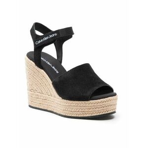 Calvin Klein Espadrilles Wedge Sandal Ankle Clip Su YW0YW00571 Fekete kép